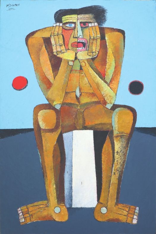 Ang Kiukok Seated Figure (2001) MutualArt
