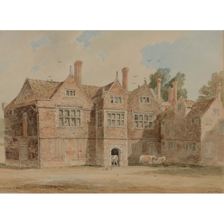 Edward Vernon Utterson Ancient manor house at Lyss (1824) MutualArt