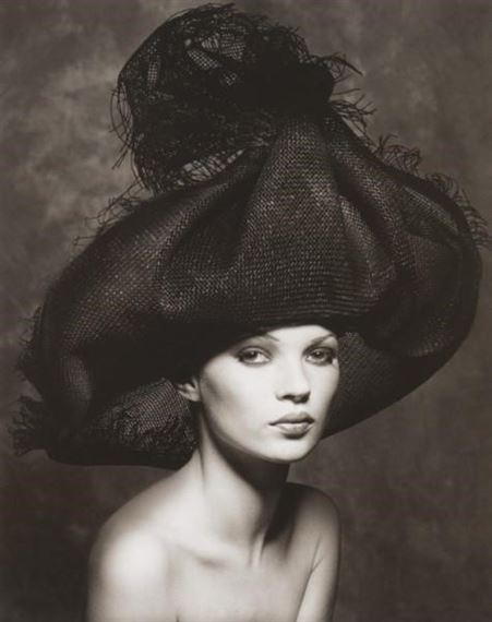 Kate Moss in Hat, Marrakech by Albert Watson, 1993