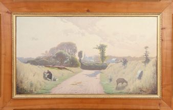 Paysage campagnard - Henri Taurel