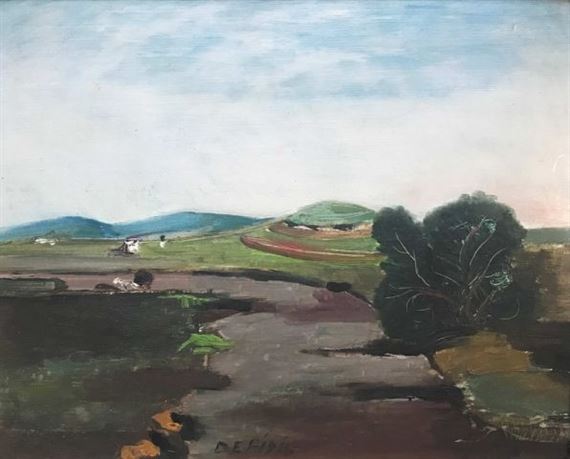 Paysage de campagne by Filippo de Pisis