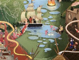 At Steven Zevitas Gallery, Candy-Colored Visions of Society’s Id