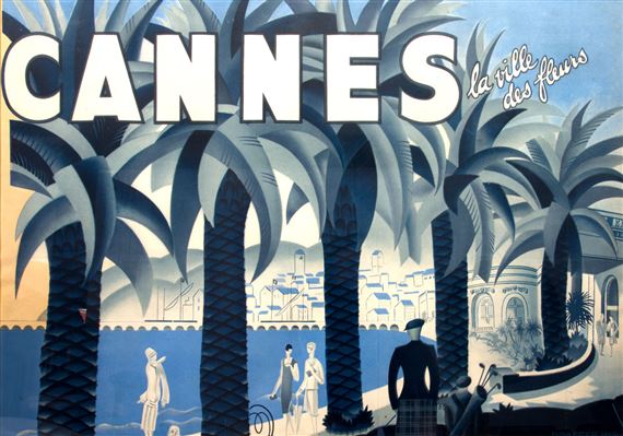 Cannes, La Ville Des Fleurs by Michel Bouchaud, Circa 1930