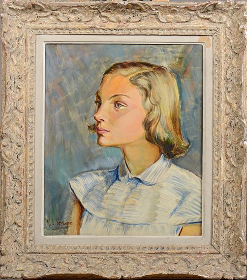 Portrait de Claire J. - Marie Louise Verwee Eichenberger