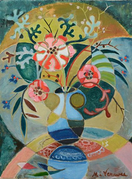Vase de Fleurs et Algues
