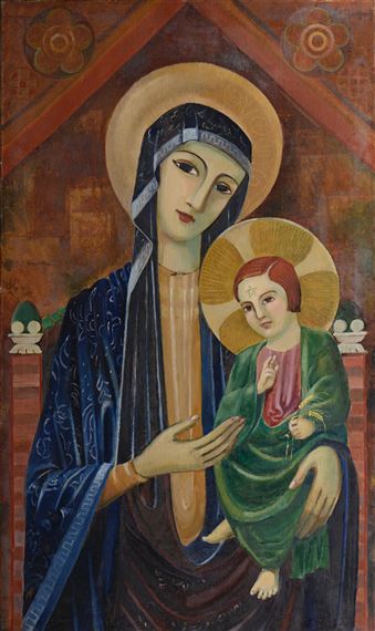 Grande Vierge Byzantine by Marie Louise Verwee Eichenberger