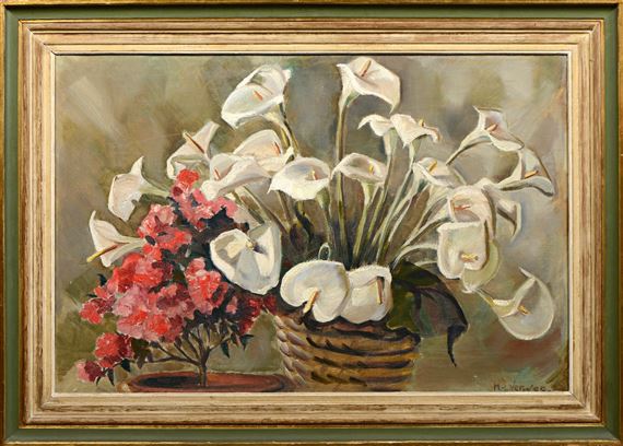 Arums et Azalées by Marie Louise Verwee Eichenberger