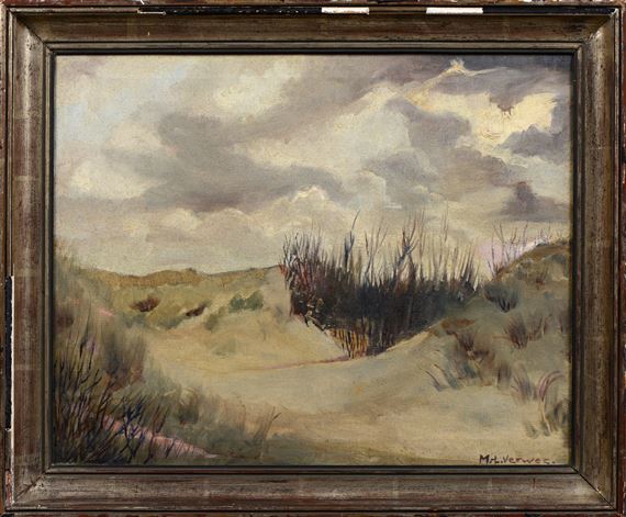 Dunes avant l'orage à Ostende by Marie Louise Verwee Eichenberger