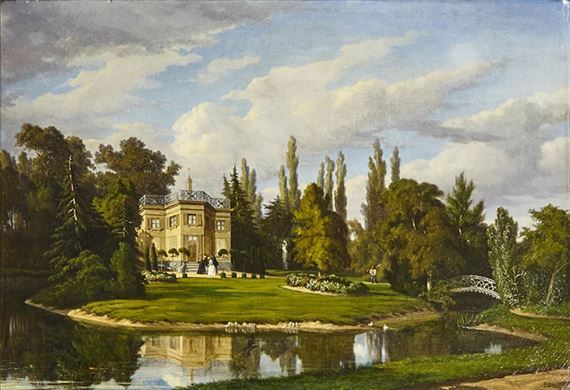 Château dans un parc by Auguste Böhm