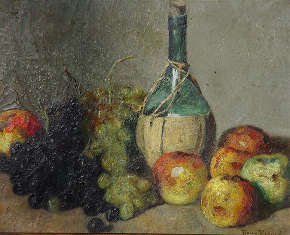 Antonin Roux-Renard | Nature morte au raisin | MutualArt