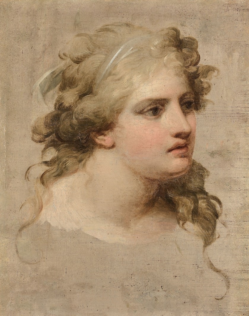 Etude de tête de femme à l'antique by Antoine Francois Callet