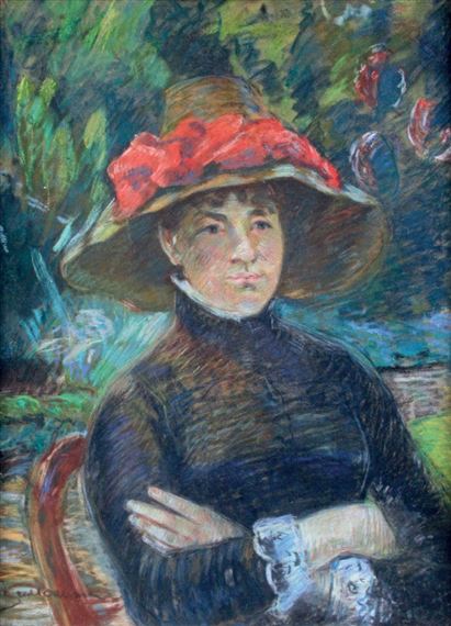 PORTRAIT DE MADAME GUILLAUMIN by Armand Guillaumin, circa 1890