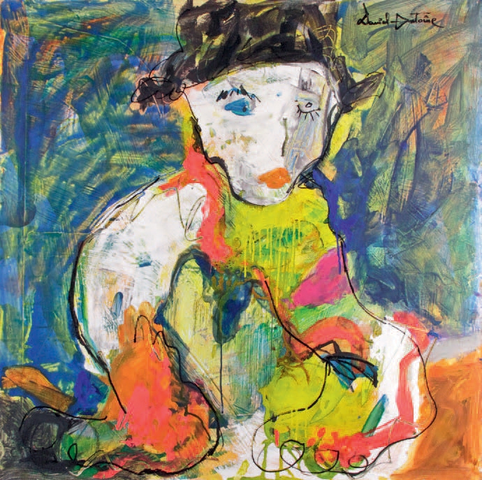 Artwork by Daniel-Antoine , MASQUE DE CARNAVAL, Made of Acrylic on canvas