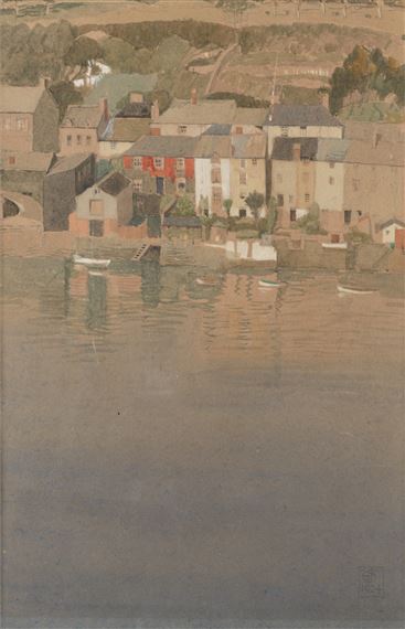 Fowey estuary by Joseph Edward Southall, 1924