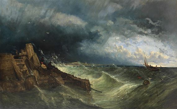 Yarmouth harbour by John Berney Crome