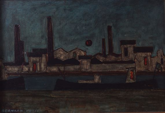 Bernard Potier | Port Scene | MutualArt