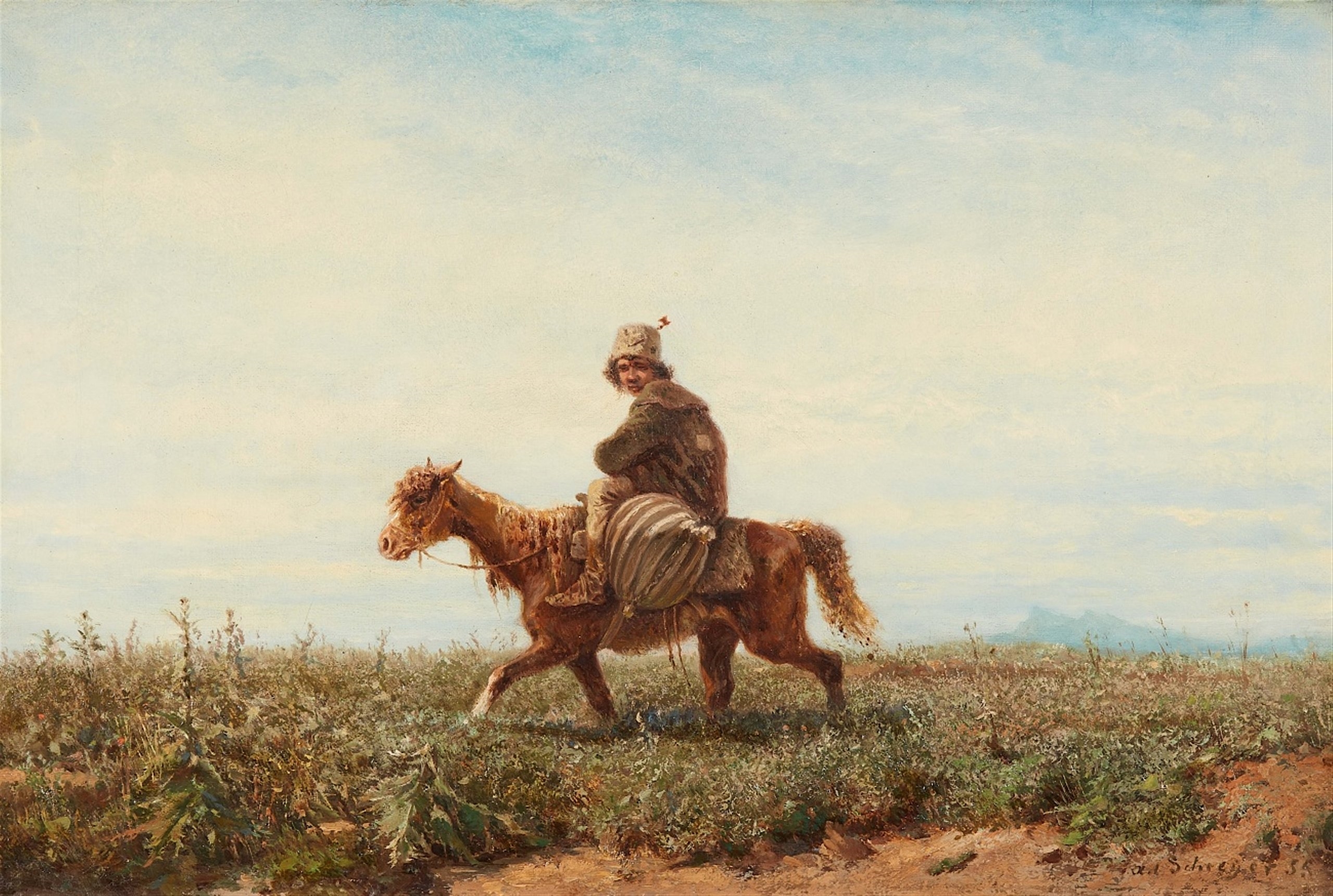  Vlachian Horseman by Christian Adolph Schreyer, 59