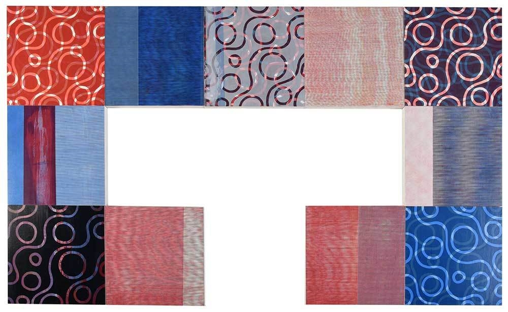 Artwork by Kevin Hogan, Architectural Goodness (11 pieces), Made of silkscreen on panel