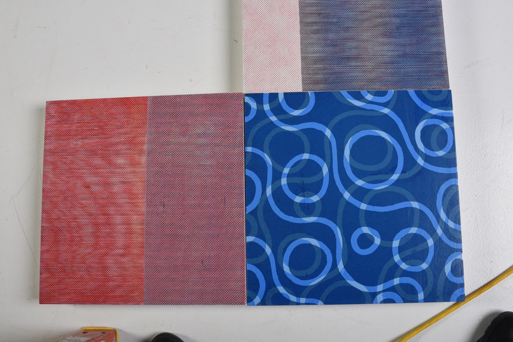 Artwork by Kevin Hogan, Architectural Goodness (11 pieces), Made of silkscreen on panel