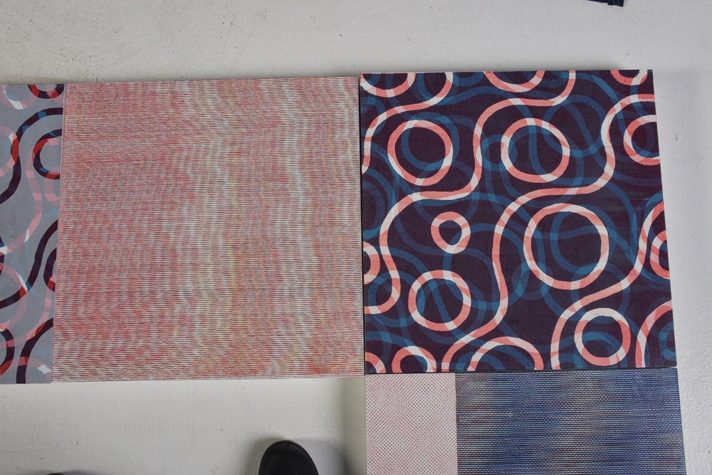 Artwork by Kevin Hogan, Architectural Goodness (11 pieces), Made of silkscreen on panel