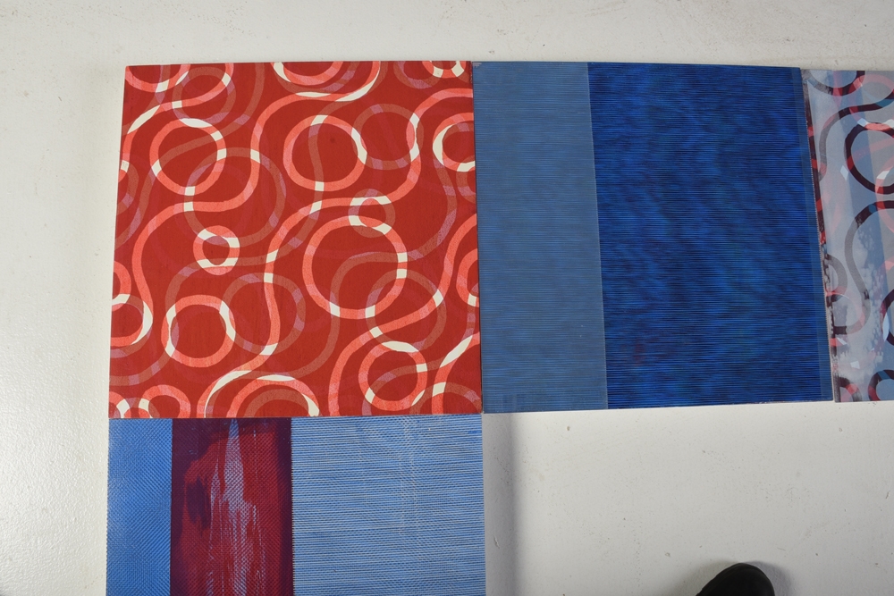 Artwork by Kevin Hogan, Architectural Goodness (11 pieces), Made of silkscreen on panel