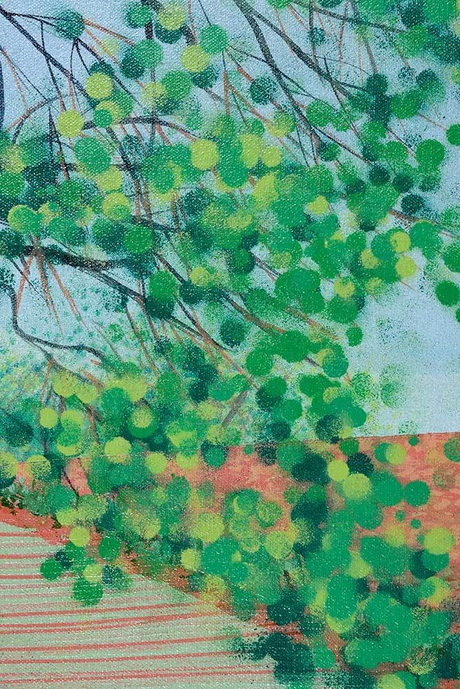 Artwork by Maud Gatewood, Straw Field Spring, Made of acrylic on canvas