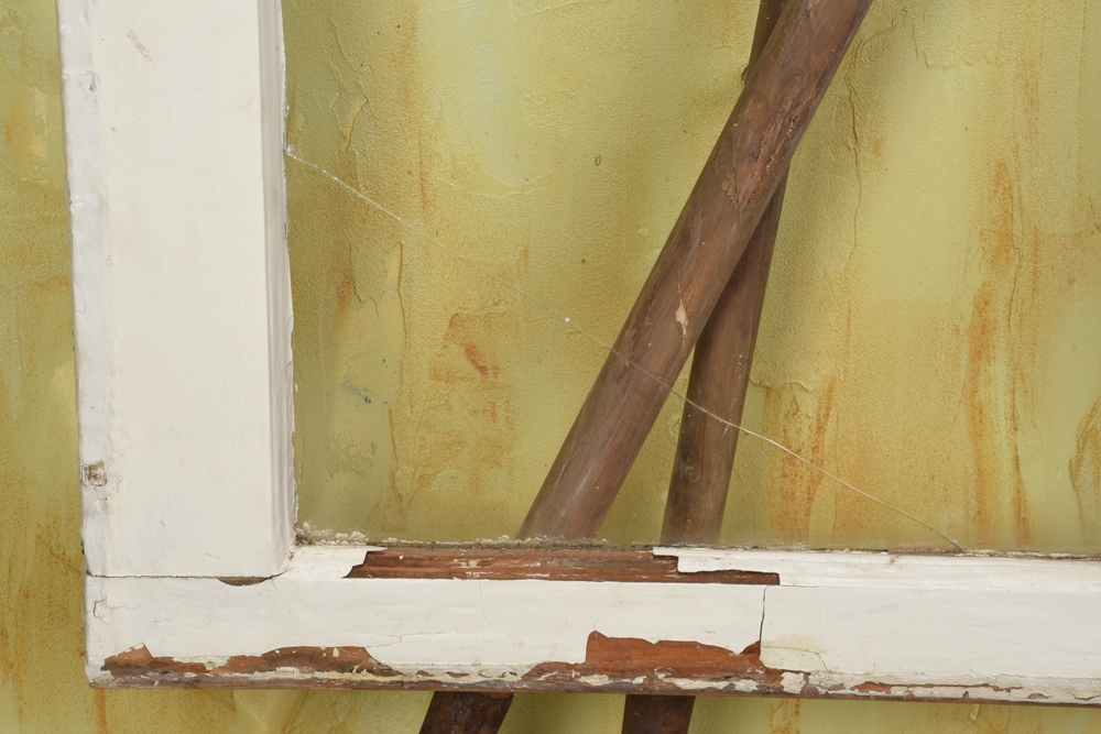 Artwork by Willie Little, Two Hoes, Made of acrylic