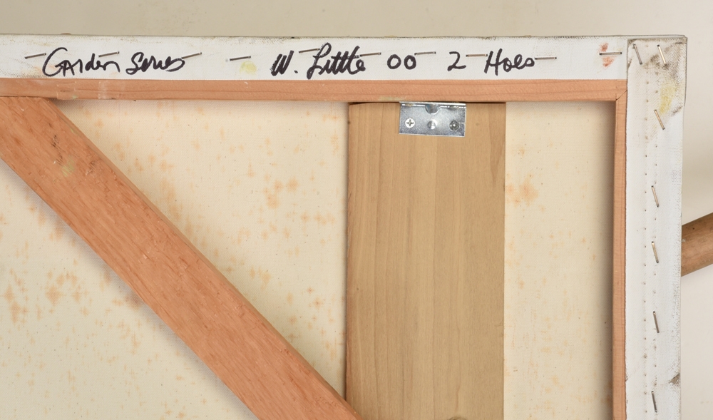 Artwork by Willie Little, Two Hoes, Made of acrylic