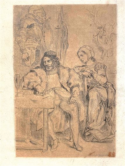 Goetz Ecrivant ses Mémoires by Eugène Delacroix