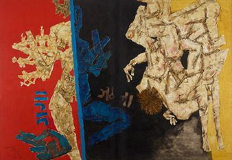 Battle of Ganga and Jamuna: Mahabharata 12 - Maqbool Fida Husain