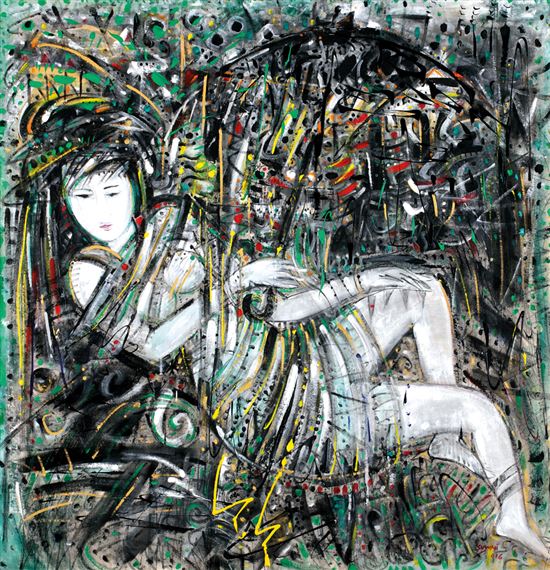 Gadis dan Payung by Suwaji, 2016