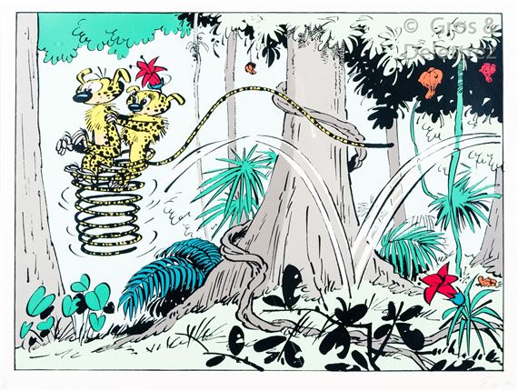 Les Marsupilamis en promenade by André Franquin