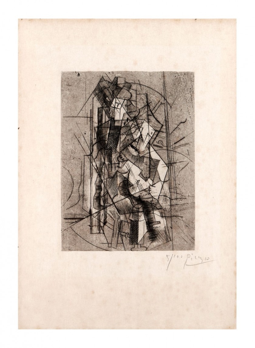 Pablo Picasso | L'homme à la Guitare (1915) | MutualArt