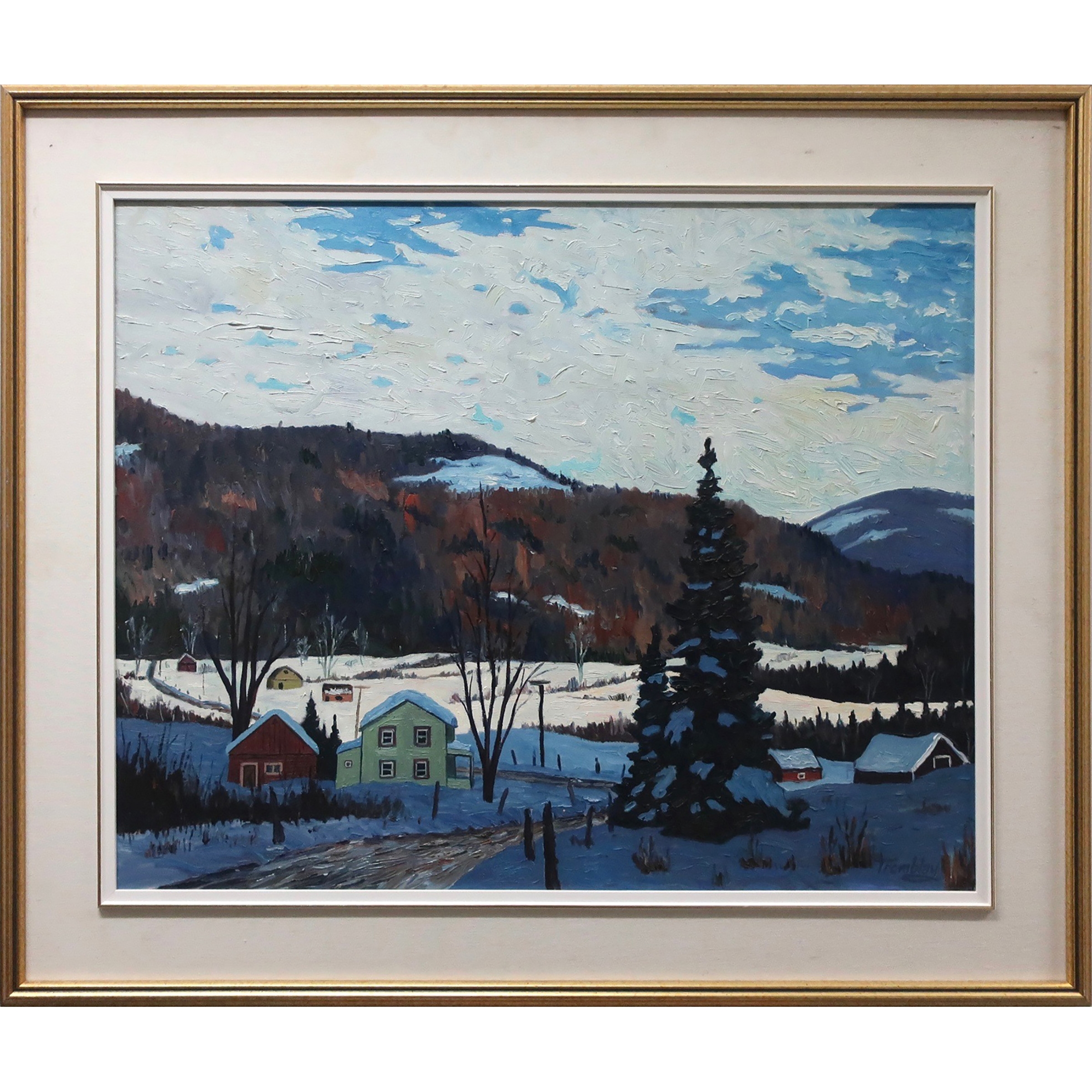 Artwork by Louis Tremblay, L'HIVER - STONEHAM - TEWESBURY, Made of OIL ON CANVAS