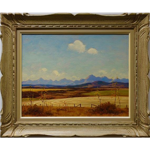 NEAR PINCHER CREEK by Roland Gissing, DATED 1964