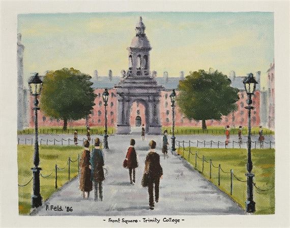 Front Square, Trinity College by Frank Feld, 1986