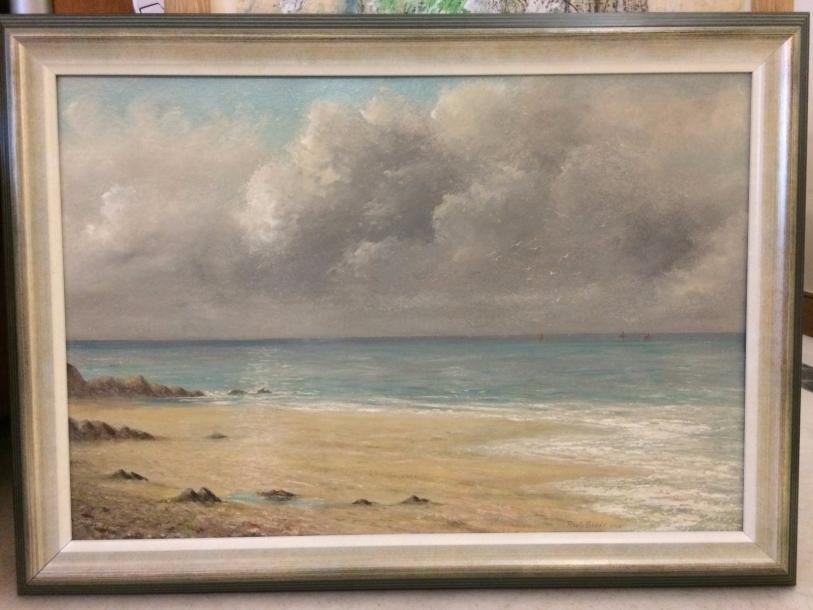 Artwork by Ralph Binet, La plage, Made of Oil on hardboard