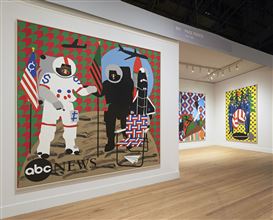 Nina Chanel Abney Wows with "Who's Got Team Spirit?" at Pace Prints Booth @ ADAA: The Art Show, NYC
