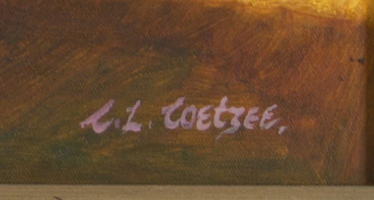 Artwork by Cyril Coetzee, Auto-da-fé, Made of oil on canvas