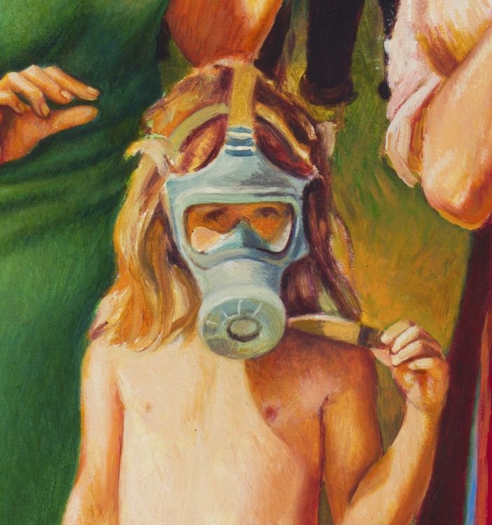 Artwork by Cyril Coetzee, Auto-da-fé, Made of oil on canvas