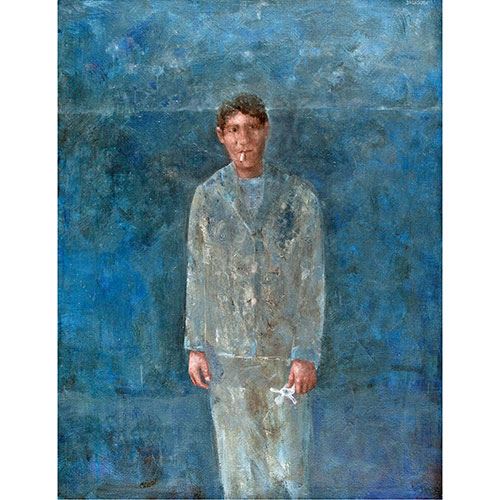 JOVEN FUMANDO by Julio Balaguer