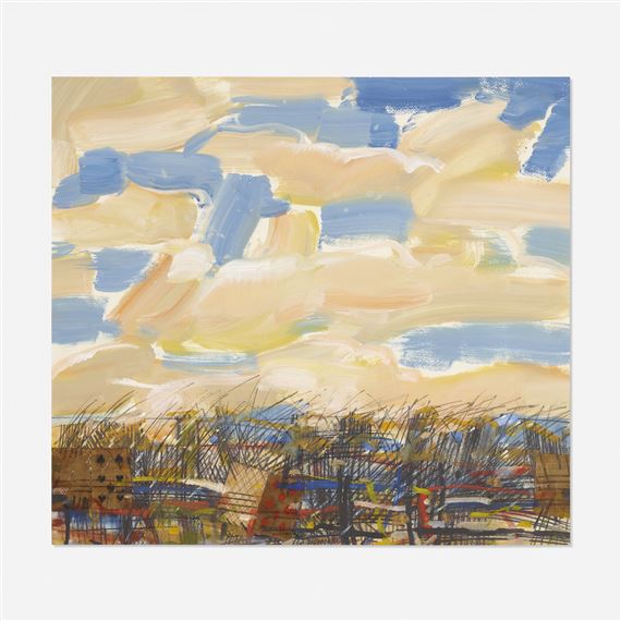 Landscape by Vladimir Nikolaevich Nemukhin, 1987