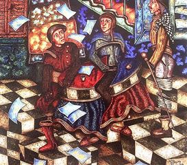 Milburn Cherian’s Allegory on Canvas