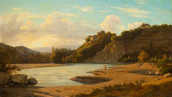Paysage genevois - Geneva School, 19th Century