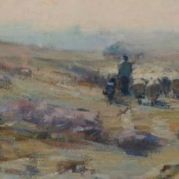 Rosée matinale en bruyère by Émile Van Doren