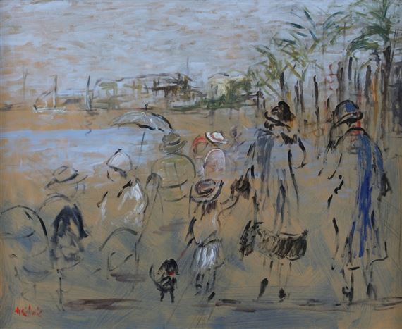 Balade en bord de mer by Henry Saint-Clair