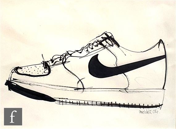 nike trainer sketch
