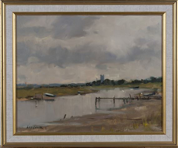 View from Morston to Blakeney, Norfolk by Edward Wesson