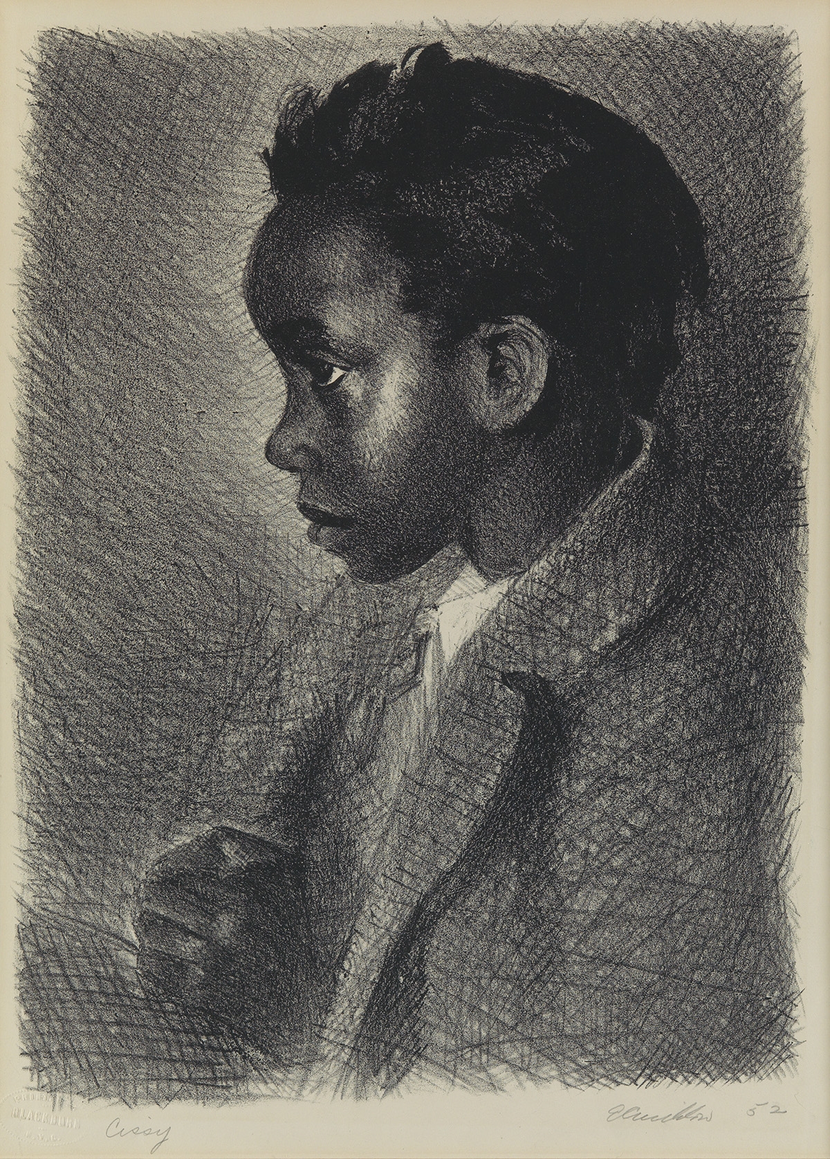 Artwork by Ernest Crichlow, Cissy, Made of Lithograph on cream wove paper