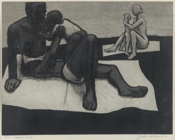 Beach Scene by John Woodrow Wilson, 1973